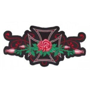 Lethal Rose Iron Cross Patch, 11-1/2"x5-1/2", LT30033 💸